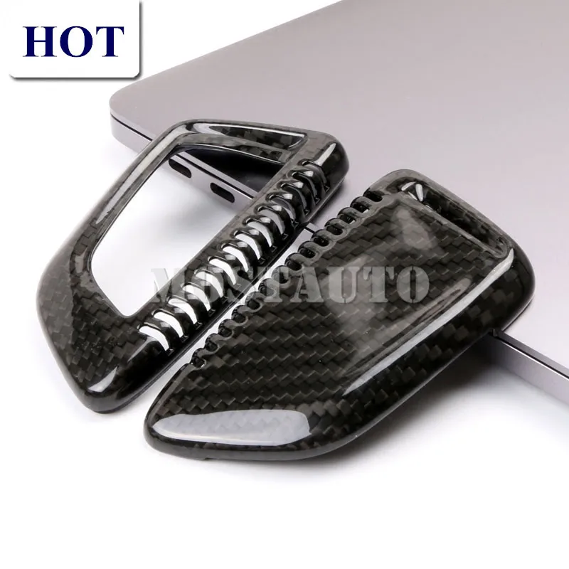 

For BMW 5 Series 7 Series G30 G11 G12 Carbon Fiber Car Smart Key Shell Case Cover 2016-2019