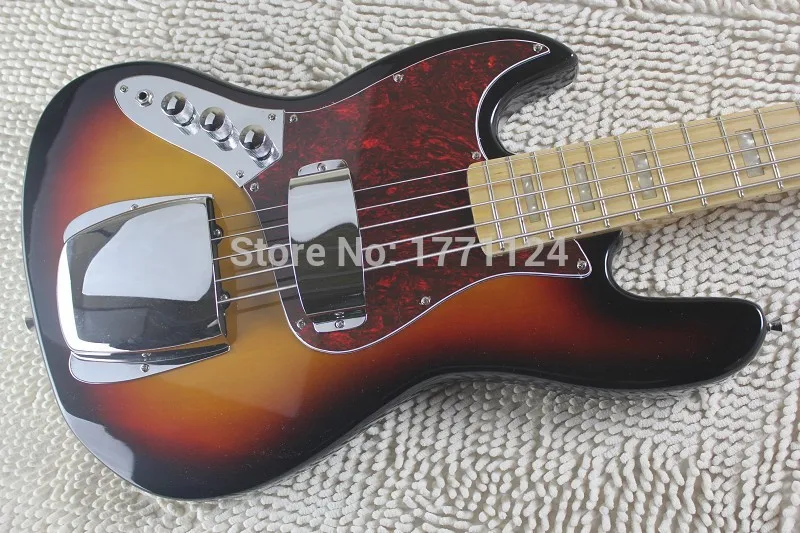 . Top Quality wholesale 5 string Jazz bass Sunburst Left handed