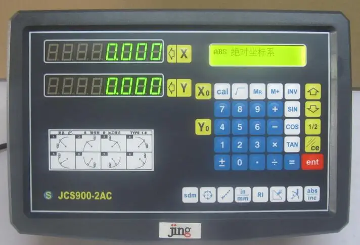 

2 Axis digital readout for milling lathe machine with precision linear scale