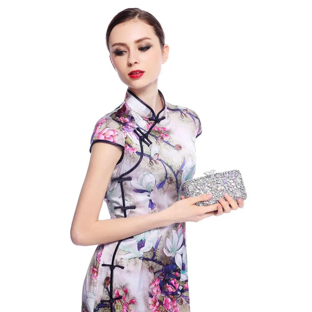 

Fawziya Women Small Bag Flower Purse Women's Luxury Rhinestone Clutch Evening Bag
