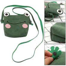 Новая мода Для детей платье принцессы милый маленький сумка через плечо для девочек животных лягушка Мини PU монеты изменения держатель сумки BS88