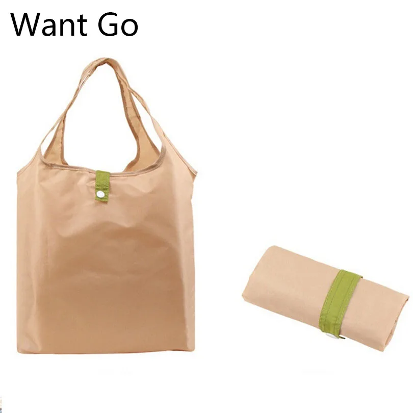 

Want Go Fashion Waterproof Fold Shopping Bag Casual Shoulder Bag Large Capacity Storage Bag Durable Storage Bags Handbags
