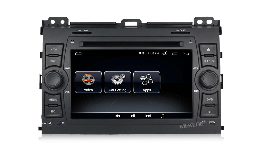 Четырехъядерный Android 8,1 Автомобильный gps dvd-плеер для Toyota Prado 120 2004-2009 Радио Аудио wifi BT мультимедиа русскоязычное меню