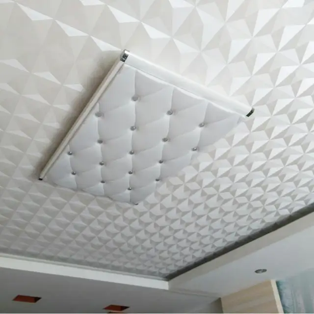 Us 25 5 24 Off Modern Simple 3d Stereo Geometric White Wallpaper For Wall Bedroom Living Room Ceiling Home Decor Pvc Waterproof Wall Paper Roll In