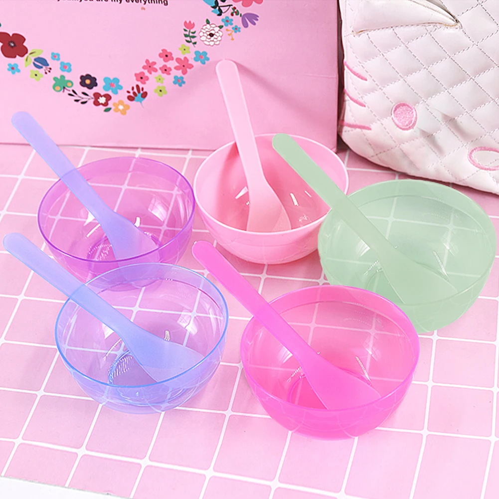 

Diy Bowl Set Mud Tool Mixing Bowl With Spoon Crystal Mud Kids Toy Colorful Slime Container Box DIY Plasticine Slime Set for Clay