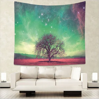 

Beautiful Aurora Mandala Boho Tapestry Hippie Wall Hanging Moon Tapestry Bedspread Yoga Mat Beach Towel Table Cloth