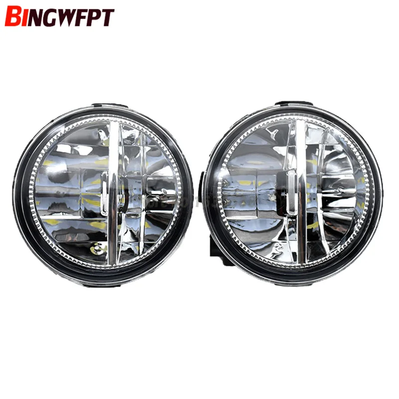 2PCS Car styling LED fog lights(Left+ right) Halogen lamps For Nissan Qashqai(J11, J11_) Closed Off-Road Vehicle 2013 - Color: BM-LED