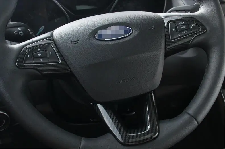 

Steering Wheel Button Trim For Ford Focus MK 3 2015 2016 2017 Car Accessories