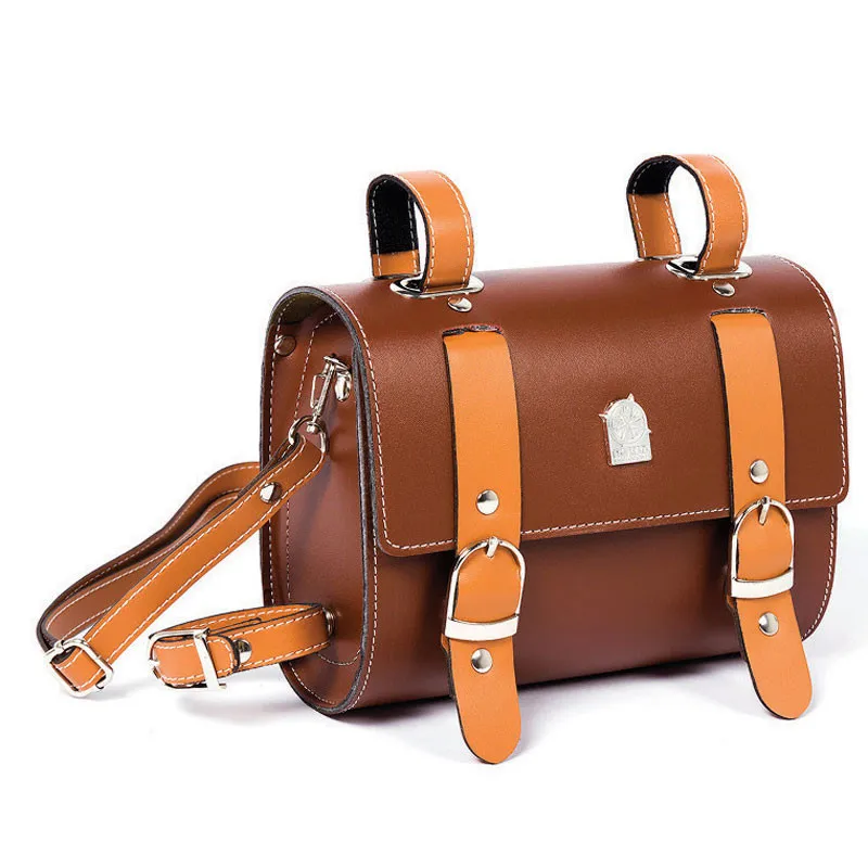 Sale Retro Bicycle Front Bag Saddle Handlebar Bag Front Seat  Pouch MINI Storage Bag FZB010 2