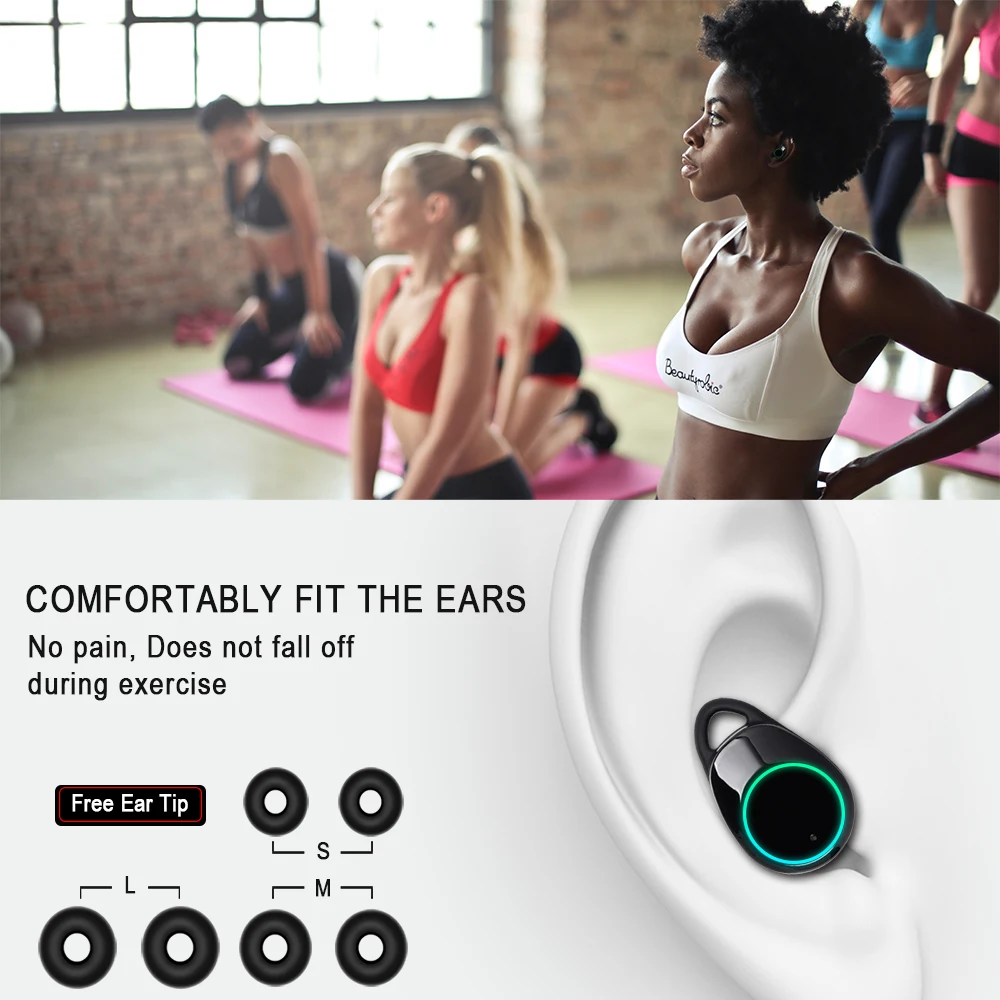 TWS Bluetooth наушники с микрофоном 5 0 туры беспроводные вкладыши спортивные для