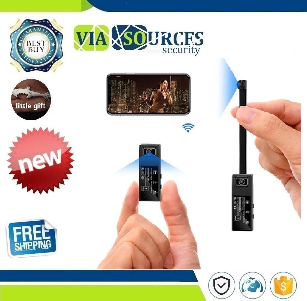 Full HD 1080P Mini Wifi IP Camera Dual Lens Wireless Remote Control Secret Camera Motion Detection Micro Camera Espion Mini DVR