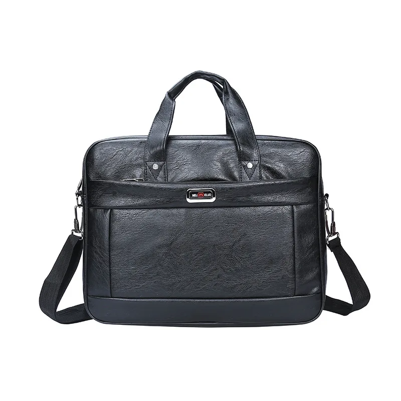 

Pu Leather Multi-functional Business Single-shoulder Briefcase Manufacturer Direct Sales Men's Horizontal Laptop Bag