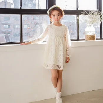 

Children's 2018 Autumn Children's Garment New Pattern Long Sleeve Children Princess Lace Girl Dress