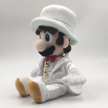 

25cm Super Mario COS Detective Sitting And Dressing MARIO Plush Doll Soft Stuffed Plush Toys