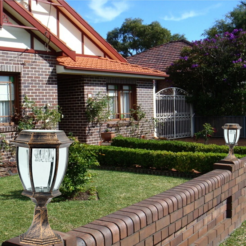 Hight Brightness Ip65 Waterproof Solar Pillar Light Outdoor Hight Brightness Ip65 Waterproof Solar Pillar Light Outdoor Lamp Wall Decoration Lighting Fence Spl 01 1set In Lamps From Lights