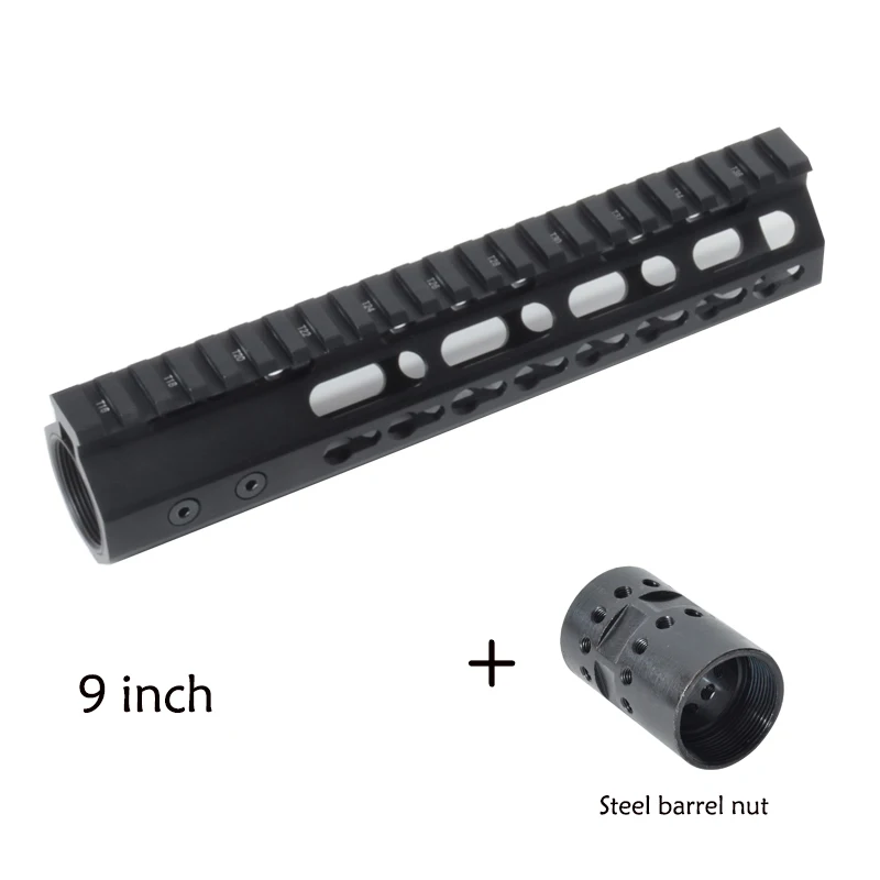 SINAIRSOFT бренд " 9" 1" AR15 поплавок Keymod Handguard Пикатинни Тактический прицел крепление для охотничьих аксессуаров - Цвет: 9 inch