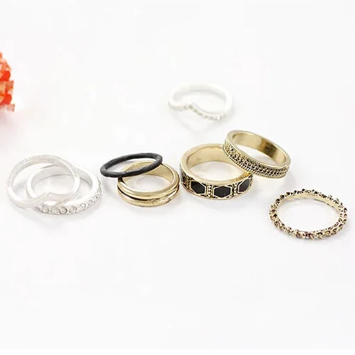 2015 New Top Fashion Bands Classic Women Metal Anniversary Fine Jewelry Vintage There Are Eight Ring Mounted Circular R305 R308 | Украшения
