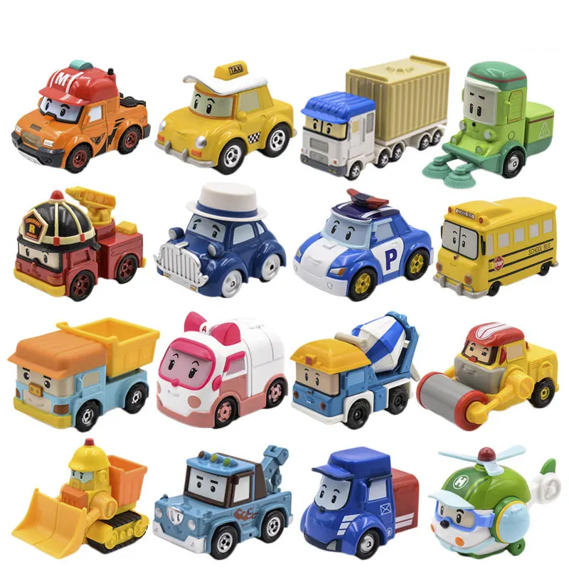 

Robot Car Poli (Non-Deformation) Musti Amber Roy Diecasts Metal Alloy Car Figure Robot Car Toys Korea Toys for Children Gifts