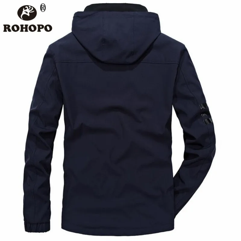 Autumn Jacket Outwear 2019 Male Hooded Korean Casual Windbreaker Black Deep Blue Mesh Leisure Breathable Quick Dry Outwears Man