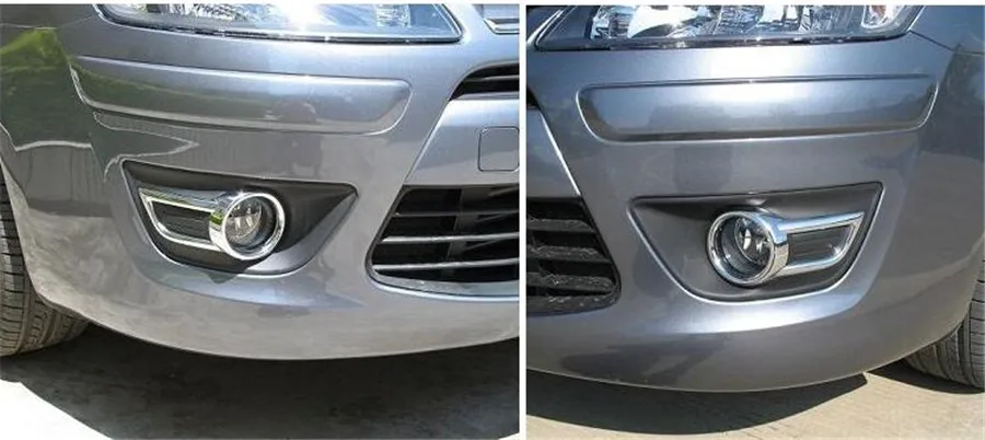 Пара хромированных противотуманных фар для Citroen C4 2008 2011 C quatre|cover for|cover coverscover light |