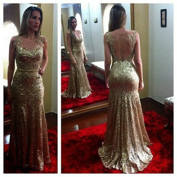 Red Prom Dress With Gold Accessories ...
