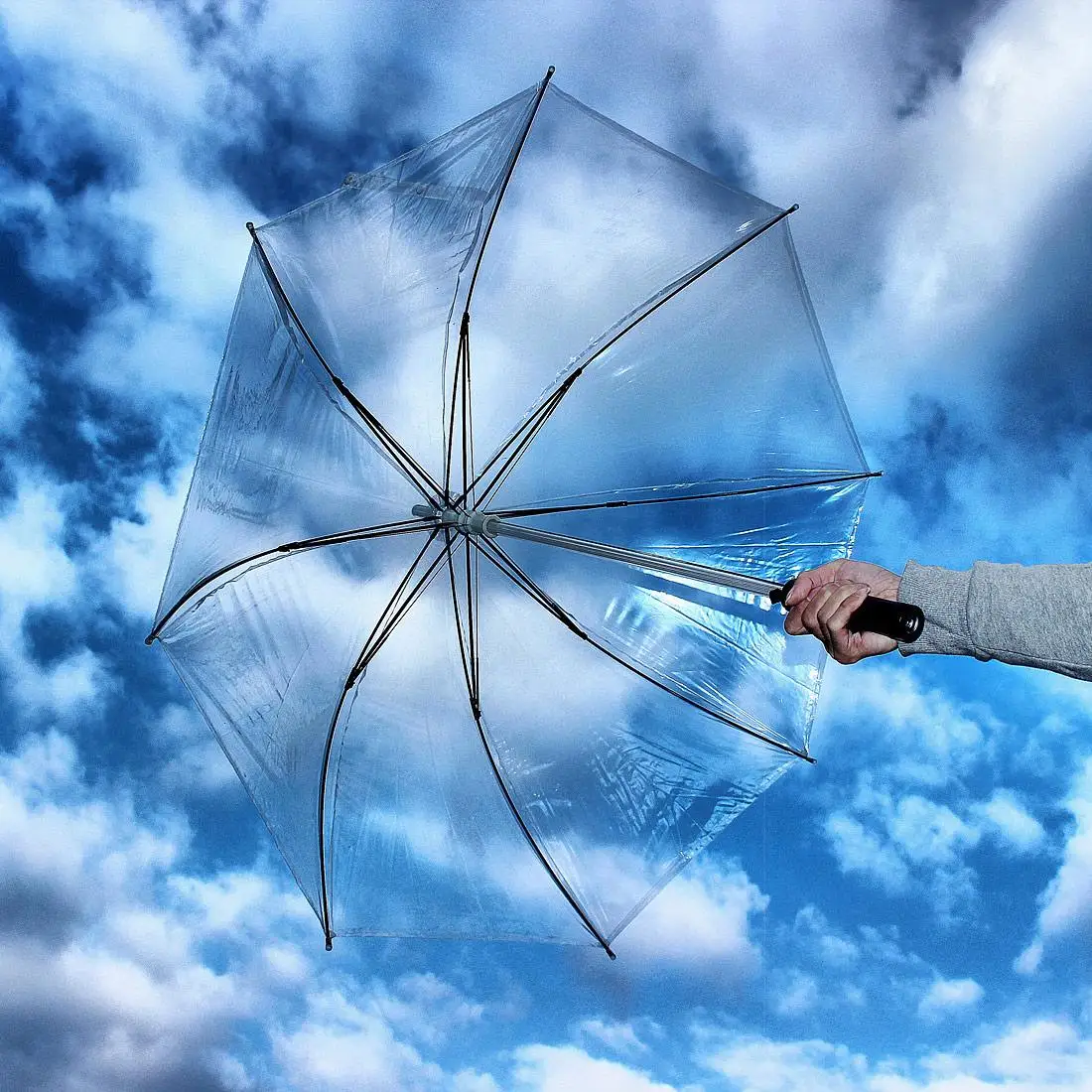 Светодиодный светильник зонтик от дождя и солнца с фонарь светильник меч Звездные войны лезвие бегун стиль - Цвет: Transparent