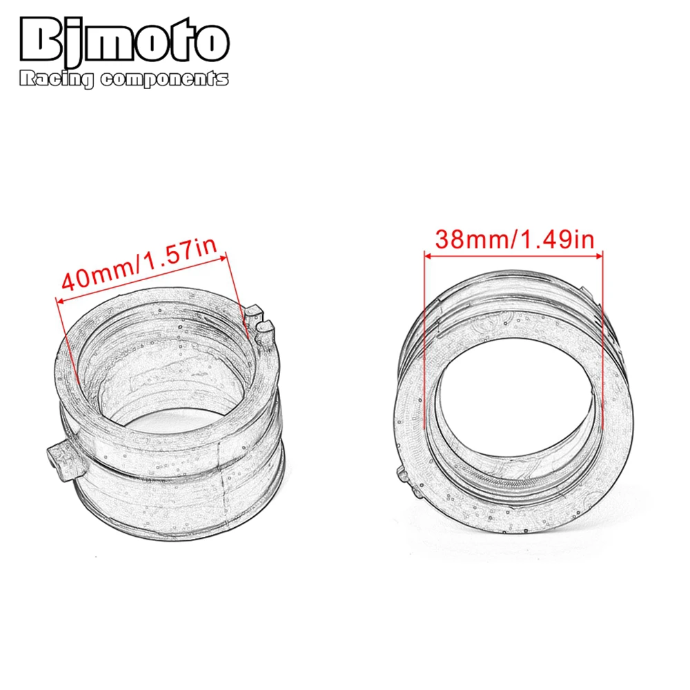2 шт. мотоциклетные 16211-MR1-690 карбюратор интерфейсный коллектор адаптер для Honda КОНЬ 400 VRX400T NC33 VT600C VLX NV600 тени 600