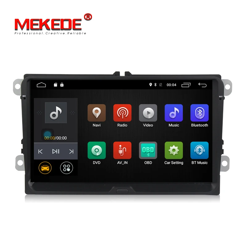 

Car Radio Android 7.1 2GB Ram 2 Din For VW 9" Music No DVD Player GPS Navigation Car Audio Stereo Tape Recorder Head Unit