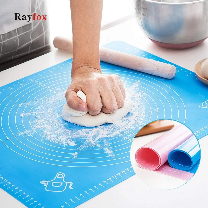 Kitchen Accessories Silicone Baking Mats Sheet Pizza Dough Non Stick Maker Holder Pastry Cooking Tools Utensils Kitchen Gadgets|Garnishes| - AliExpress