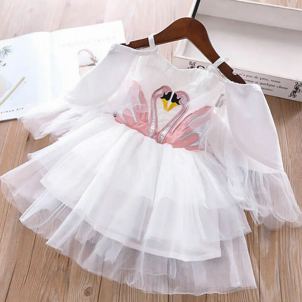 

2-8Years Princess Baby Girl Toddler Party Tutu Dress Pageant Wedding Birthday Gown Formal