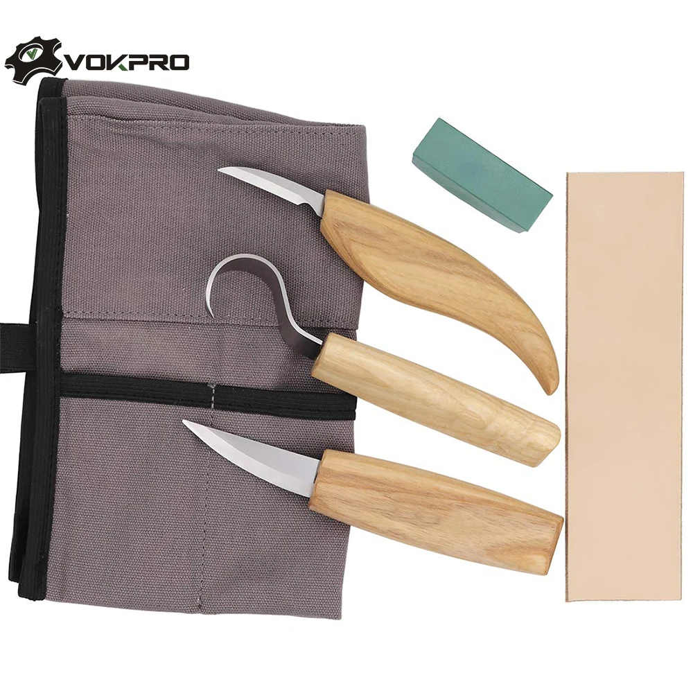 

5pcs/set Woodcarving Cutter Set Professional DIY Hand Chisel Wood Carving Tools Chip Knives Woodworking Hand Tools