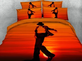 

Michael Jackson Bedding sets Luxury Designer duvet cover set Super King Queen size twin full bed sheet sheets linen Sunset 4PCS