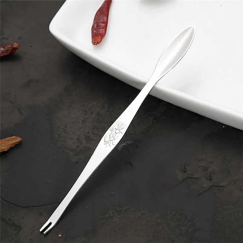Practical Seafood Crab Lobster Fork Picks Handy Helper Nutcracker Needle Home Party Chicken Accessory Decor Tool 40JY290