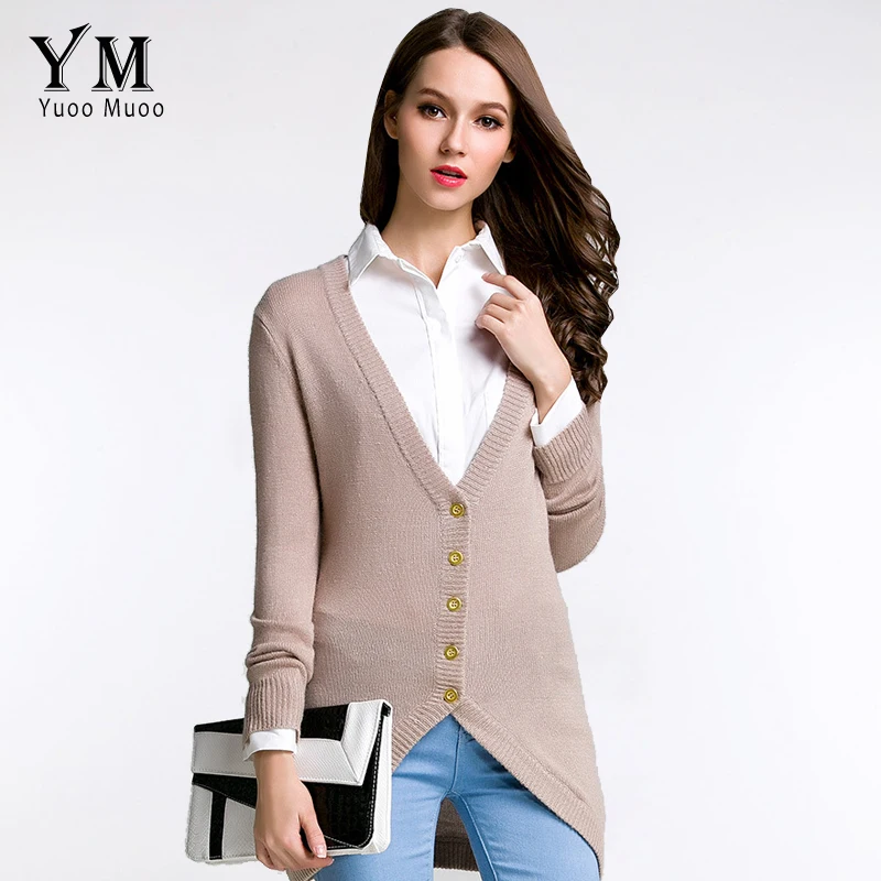 2016 Brand Angora Cardigan Women Fashion Slim Knitted Sweater Korean Style Asymmetrical Cardigan Female Jacket Outwear Tops Sale
