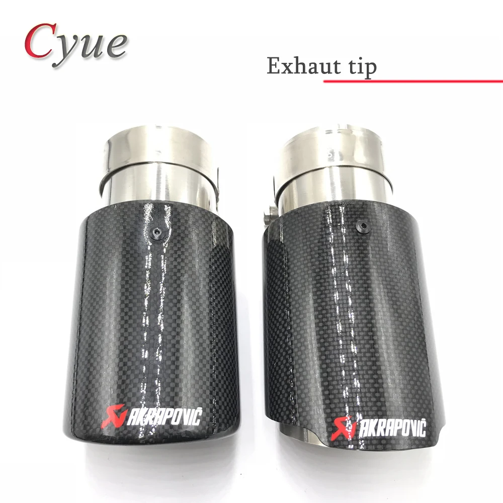 

Free Shipping:1PCS 2.5''(63MM) IN 3.5''(89MM) OUT Universal Tip Akrapovic Glossy Carbon Fiber Exhaust Tip/Muffler pipe