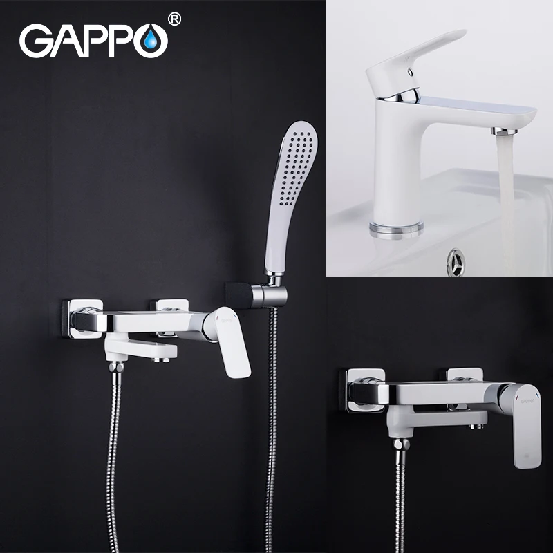 GAPPO Sanitary Ware Suite waterfall Faucets shower faucet set Brass bathtub shower mixer faucet set bath shower taps GAPPO Sanitary Ware Suite waterfall Faucets shower faucet set Brass bathtub shower mixer faucet set bath shower taps