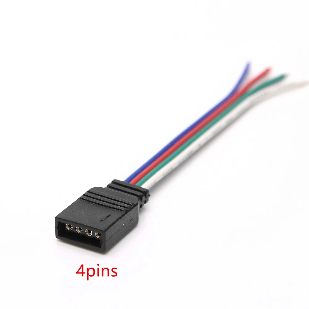 4pin RGB Светодиодная лента Разъем для SMD 2835 3528 5050 5 шт./лот|Соединители| |