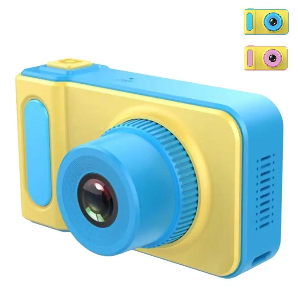 

2019 New Children's Digital Camera Mini SLR Sports Cartoon Game Photo Camera 2 Color Digital Camera Kids Digital Cameras