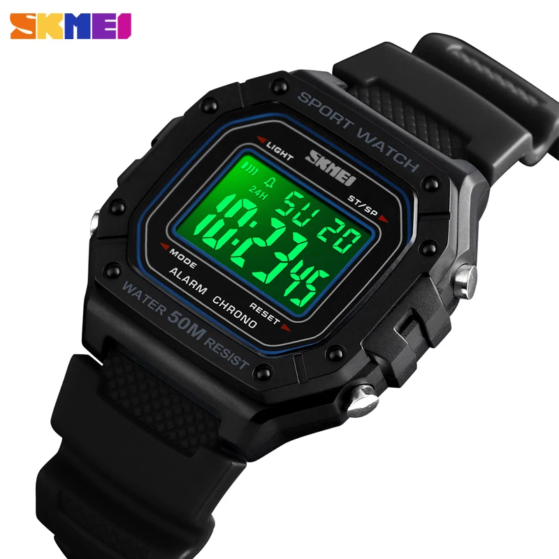 

Brand SKMEI Men Watch Luxury Stopwatch Sport Wristwatch Fashion Men's Military Bracelet Luminous Electronic Watches Reloj Hombre