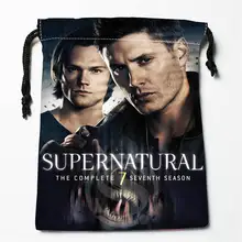 V# bT58 сверхъестественный сезон на заказ Логотип Печатный получить мешок степень сжатия сумки drawstring сумки размер 18X22 см 7 = 12JvT58
