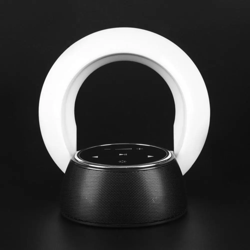 HobbyLane Bedroom Living Room Decoration Night Light with Mini Rechargeable Wireless Bluetooth Speaker Atmosphere Table Lamp