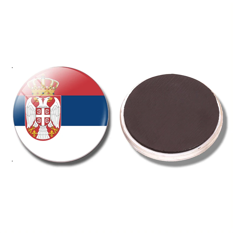 National Flags of Various Countries Photos Refrigerator Stickers Round Glass 30MM Household Refrigerator Accessories magnetic sticker magnetic fridge stickers refrigerator decor