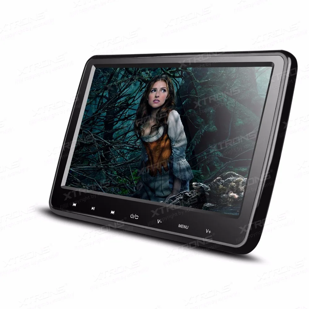 XTRONS 1 пара универсальных мониторов 10 ''HDMI HD экран подголовник Автомобильный DVD