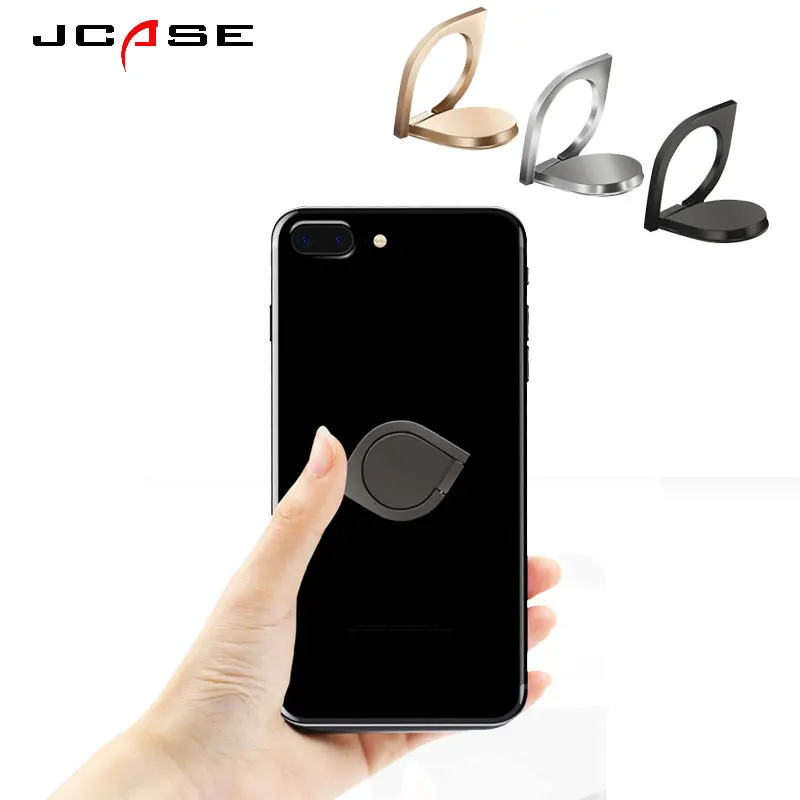 Jcase General Phone finger ring holder 360 Degree stand for iPhone X 7 6 plus Samsung Xiaomi Smartphone Tablet Unscrew the rotat