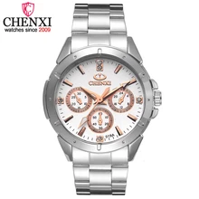 CHENXI Reloj de Cuarzo Del Amante Relojes de Oro Hombres Reloj de Lujo Superior de la Marca Mujeres Reloj de Pulsera de Acero Pareja de Cuarzo Relojes Relogio masculino