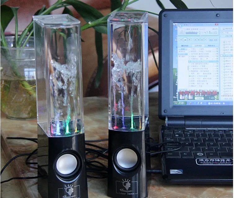 Genuine new USB Water Spray Portable Mini Speaker Water Music Fountain