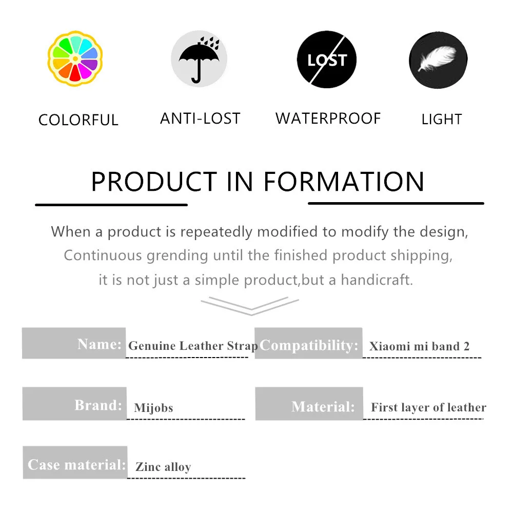 Браслет mi jobs, кожаный ремешок для Xiaomi mi, 2 браслета, безвинтовой ремешок на запястье, умный браслет, сменный ремешок для mi Band 2