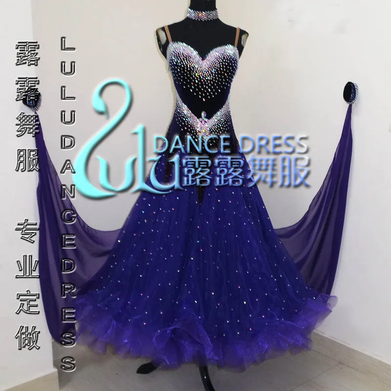 New Competition ballroom dance dress,juvenile dance clothing,stage ballroom dress,Tango Dance Dress,ballroom dress