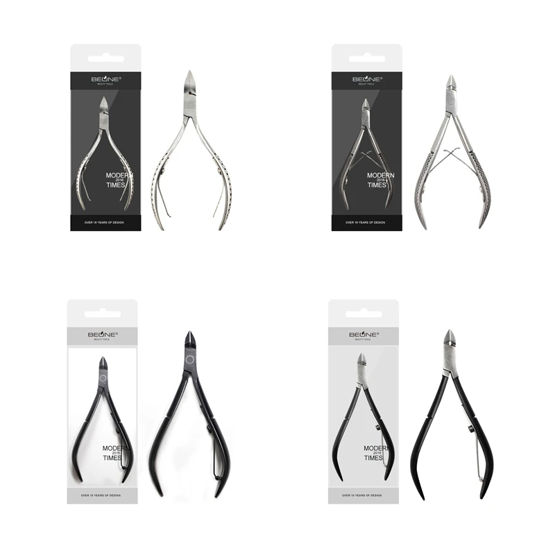 

Black High Quality Fingernail Toenail Cuticle Nipper Trimming Carbon Stainless Steel Nail Clipper Cutter Scissors Manicure Tools