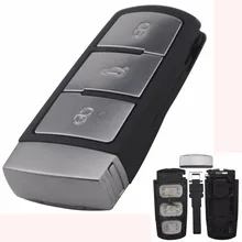 Intelligent Replacement Shell Smart Remote Car Key Case Cover Style For VW VOLKSWAGEN CC Passat Magotan 3 Buttons With logo